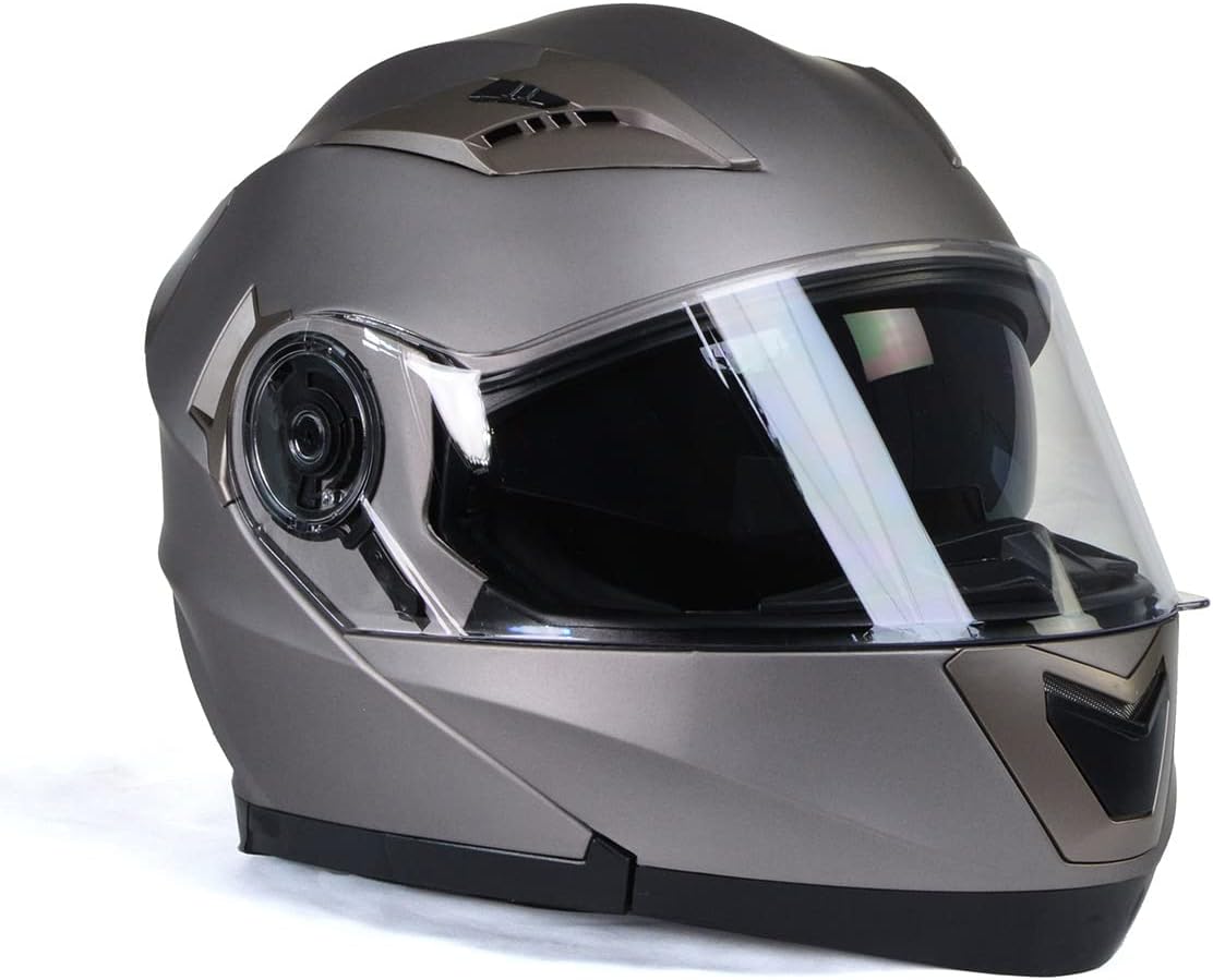 Milwaukee Helmets MPH9808DOT 'Ionized' Silver Advanced